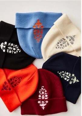 NWT FP Movement Iconic Buti Beanie in Cream/Silver